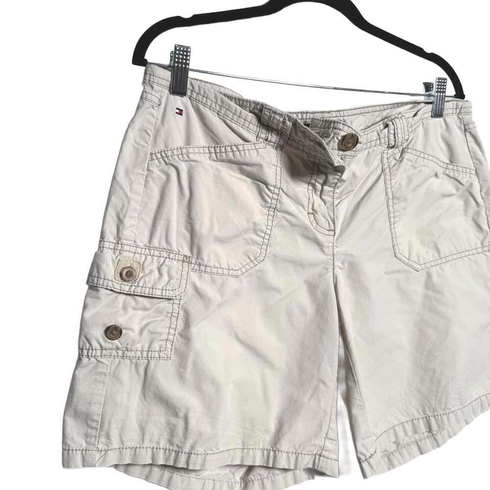 Tommy‎ Hilfiger Women's Khaki Cargo Shorts - Size 10